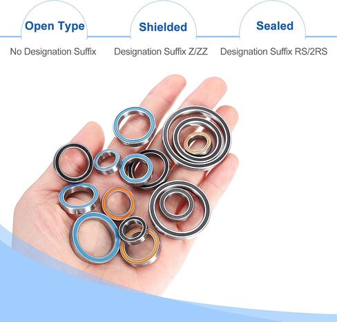 UXCELL 8PCS 6703-2RS BELL GROOVE BALL BELINGS 17X23X4MM MENTER BEARING DUBLE SELEDED PRESICIONS ، P6 (ABEC3) in Kuwait