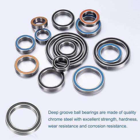 UXCELL 8PCS 6703-2RS BELL GROOVE BALL BELINGS 17X23X4MM MENTER BEARING DUBLE SELEDED PRESICIONS ، P6 (ABEC3) in Kuwait