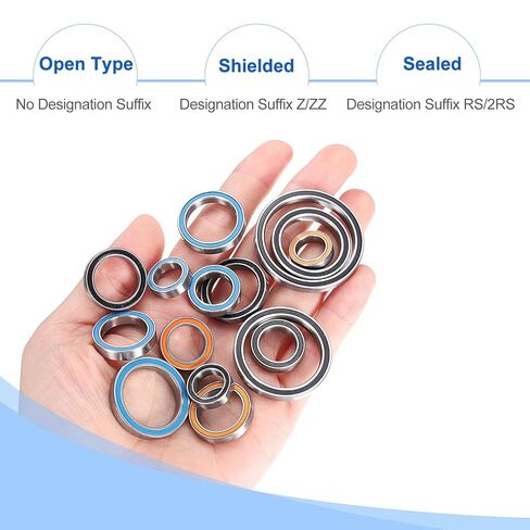 UXCELL 8PCS 6703-2RS BELL GROOVE BALL BELINGS 17X23X4MM MENTER BEARING DUBLE SELEDED PRESICIONS ، P6 (ABEC3) in Saudi Arabia
