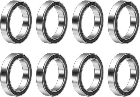 UXCELL 8PCS 6703-2RS BELL GROOVE BALL BELINGS 17X23X4MM MENTER BEARING DUBLE SELEDED PRESICIONS ، P6 (ABEC3) in Kuwait