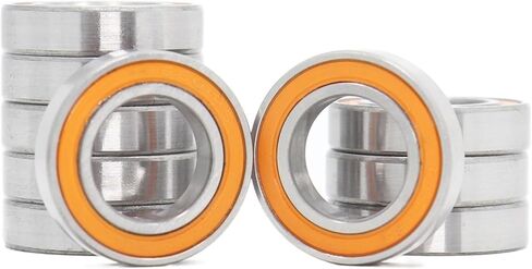 6801RS تحمل ABEC-7 (10 أجهزة كمبيوتر) 12 * 21 * 5 مم القسم الرقيق 6801-2RS محامل الكرة 61801 RS 6801 2RS مع برتقالية مختومة in Saudi Arabia