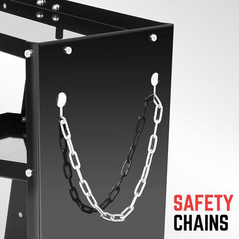 DNA Motoring Heavy-Duty 3 طبقات أكبر تخزين 360 درجة Sswivel عجلات وسلاسل أمان Storge مع تصميم مقبض العربة ، الأدوات السوداء-00465 in Saudi Arabia