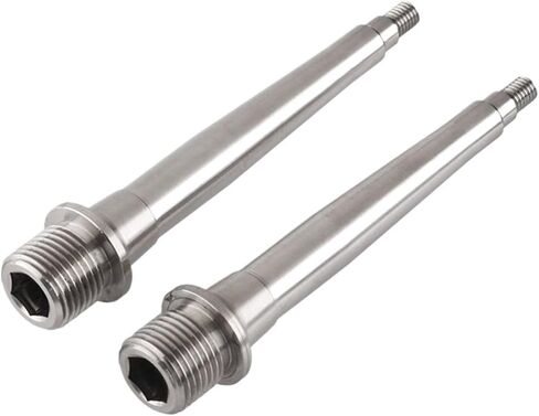 2pcs 93mm التيتانيوم/Ti مغزل/محاور دواسات عمود القدم المحاور التي تحمل سماء دواسة التيتانيوم سبيكة التيتانيوم in Saudi Arabia