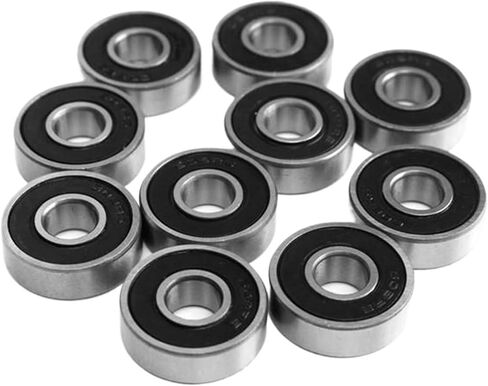 10pcs/Set 608-2RS Inline Skates Bearings Anti-Rust Scooters Bearings Deep Groove Multi-Function Durable for Roller Blade Skates in Saudi Arabia