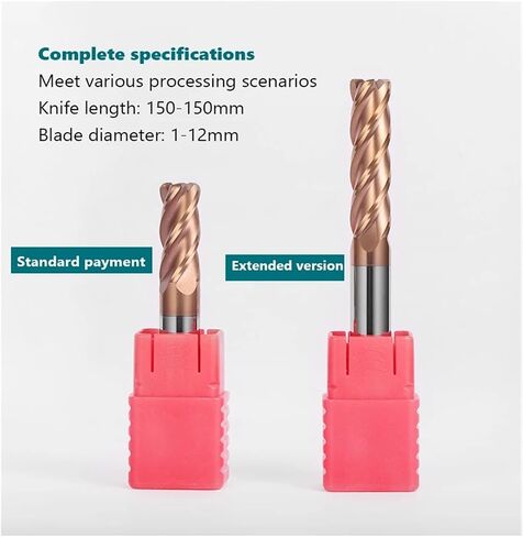 HRC55 زاوية دائرة نصف قطرها نهاية طاحونة Tungsten Carbide الصلب CNC Milling Cutter Tool 4 Flutes Cutter DEG R0.2 R0.5 R1 ROUTER METAL (12R0.5X12X150) in Saudi Arabia