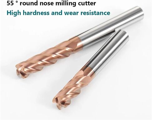 HRC55 زاوية دائرة نصف قطرها نهاية طاحونة Tungsten Carbide الصلب CNC Milling Cutter Tool 4 Flutes Cutter DEG R0.2 R0.5 R1 ROUTER METAL (12R0.5X12X150) in Saudi Arabia