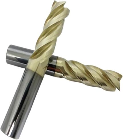 HRC68 4 Flutes Tungsten Steel Milling Cutter Titanium Coating Router Bit Machine Milling Cutter Tools CNC Carbide End Mills(12X45X12X100) in Saudi Arabia