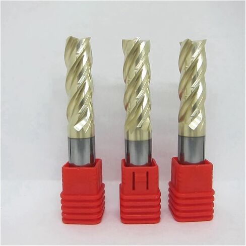 HRC68 4 Flutes Tungsten Steel Milling Cutter Titanium Coating Router Bit Machine Milling Cutter Tools CNC Carbide End Mills(12X45X12X100) in Saudi Arabia