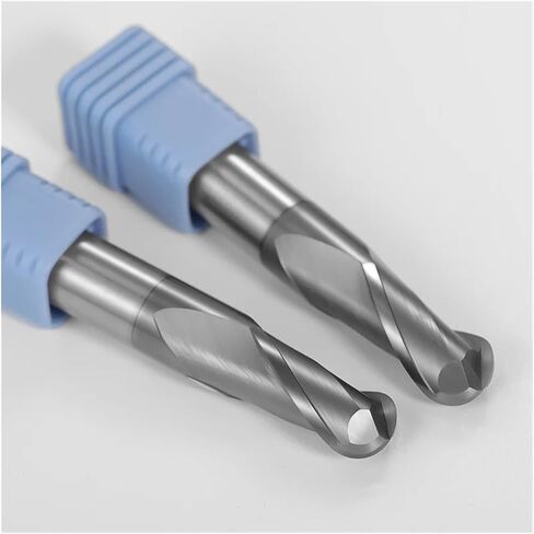 HRC70 Ball Nose End Mill 2 Flute Tungsten Carbide Cutter CNC Router Bit Milling Cutters Tool R0.5 2 4 6 8 10 12 Metal Cutter(1PCS,R2.0x4x75) in Saudi Arabia