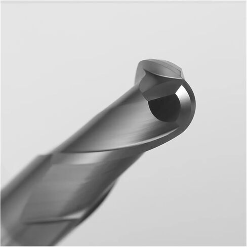 HRC70 Ball Nose End Mill 2 Flute Tungsten Carbide Cutter CNC Router Bit Milling Cutters Tool R0.5 2 4 6 8 10 12 Metal Cutter(1PCS,R2.0x4x75) in Saudi Arabia