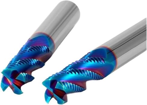 HRC65 Roughing End Mill Solid Carbide 4 Flutes for Steel Iron Wood CNC Machining Metal Tool 3 6mm 7 8 10 12 18 20 Milling Cutter(5 PCS,5X13X6X50) in Saudi Arabia