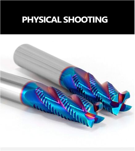 HRC65 Roughing End Mill Solid Carbide 4 Flutes for Steel Iron Wood CNC Machining Metal Tool 3 6mm 7 8 10 12 18 20 Milling Cutter(5 PCS,5X13X6X50) in Saudi Arabia