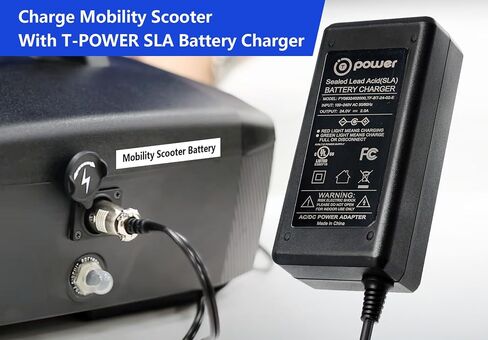 24V 2A 3-Pin XLR Battery Charger for Pride GoGo Series Mobility Scooter Go-Go Elite Traveller, Jazzy Power Chairs, ShopRider, Ezip ShopRider Wheelchair Ac Adapter Power Supply (UL Listed, SLA) in Saudi Arabia