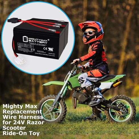 Mighty Max Max Battery 12V 7AH SLA Pratice Battery متوافقة مع Razor MX350 - V33 وما فوق in Saudi Arabia