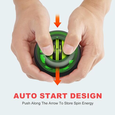 Auto-Start Power Gyro Ball, with LED Light, for Wrist & Forearm Training in Saudi Arabia