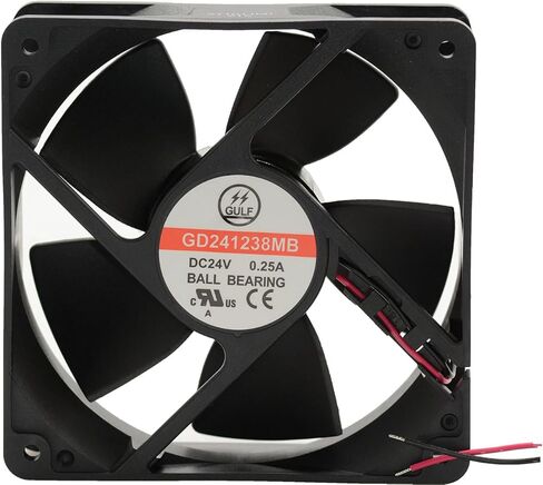 GD241238MB (2I5) 24 فولت DC 120X120X38MM مع المروحة الأوبوبية بدون فرشاة 107 CFM in Kuwait