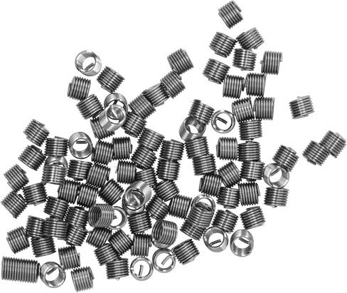 100Pcs Stainless Steel Thread Inserts Male Female Repair Tool M6x1 (3D) in Saudi Arabia