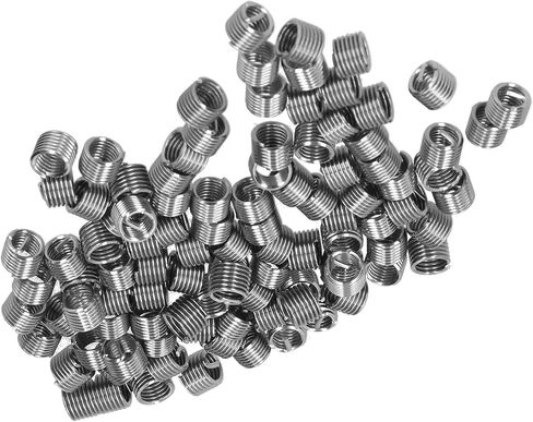 100Pcs Stainless Steel Thread Inserts Male Female Repair Tool M6x1 (3D) in Saudi Arabia