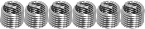 100Pcs Stainless Steel Thread Inserts Male Female Repair Tool M6x1 (3D) in Saudi Arabia