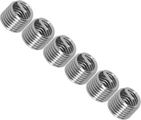 100Pcs Stainless Steel Thread Inserts Male Female Repair Tool M6x1 (3D) in Saudi Arabia