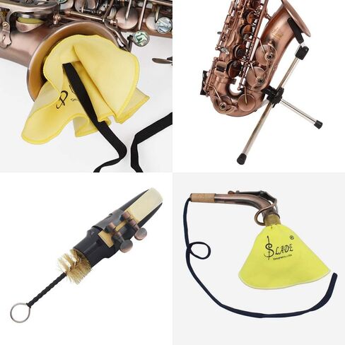 Curved Soprano Saxophone, B Flat Soprano Saxophone, Tuba Instrument, With Carrying Case And Stand Saxophone For Music Beginners,Performers in Saudi Arabia