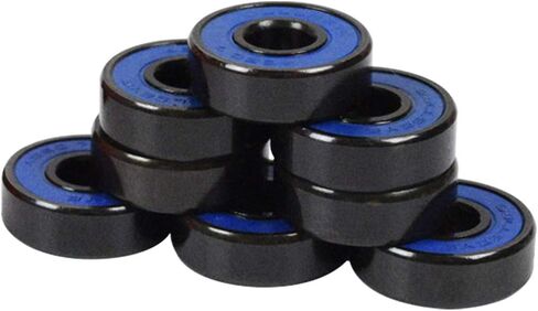 Skateboard Wheels with ABEC 7 Bearings and Spacers (White, 54mm) in Saudi Arabia