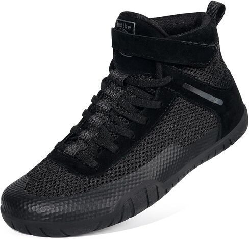 Hsyooes Mens Wrestling Shoes Boxing Shoe Fitness Sneakers in Kuwait