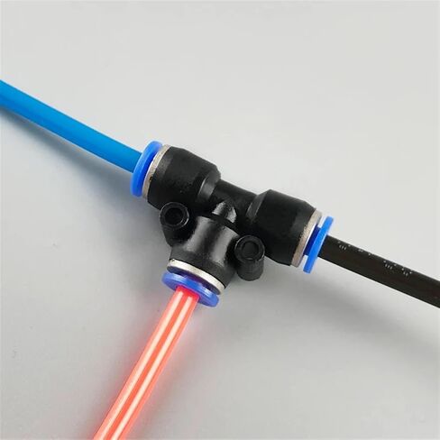 50pcs التركيبات الهوائية الموصل الموصل السريع موصل أنبوب هواء هوج بلاستيك PE PEG 4MM 6MM 8MM 10MM 12MM في (PE14) in Kuwait