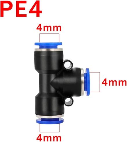 50pcs التركيبات الهوائية الموصل الموصل السريع موصل أنبوب هواء هوج بلاستيك PE PEG 4MM 6MM 8MM 10MM 12MM في (PE14) in Kuwait