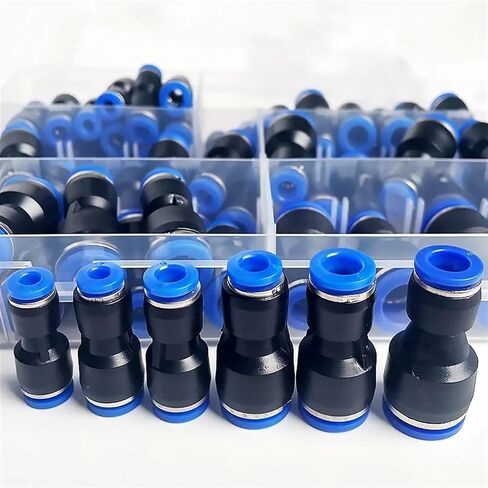 61pcs pg pg pneumatic connector أنبوب الهواء 4mm 6mm 8mm 10mm 12mm pg8-6 pg10-8 pg6-4 pg8-4 pg10-6 pg12-6 pg12-8 in Saudi Arabia