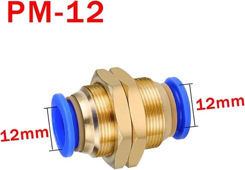 20PCS Pneumatic Fitting Straight Push Plastic Air Connector 4/6/8/10/12mm Trachea PM Air Hose Tube Connector(PM-10) in Saudi Arabia