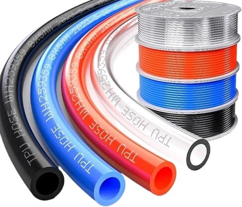 10 MEMMETERS HOSE HOSE ضاغط أنبوب الهواء خراطيم 4 * 2.5 مم 6 * 4MM 8 * 5MM 10 * 6.5MM 12 * 8MM خراطيم الهواء الهوائية PU (شفافة 10 م ، 12x8mm) in Saudi Arabia