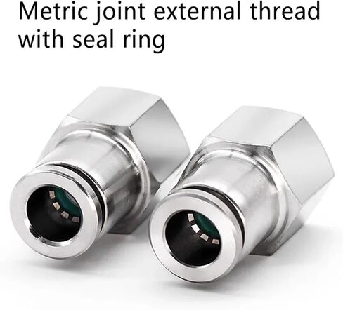 10PCS Pneumatic Connector 304 Stainless Steel PCF 1/8" 1/4" 3/8" 1/2" Internal Thread Pneumatic Hose Air Pipe Quick Fitting(PCF8-04) in Saudi Arabia