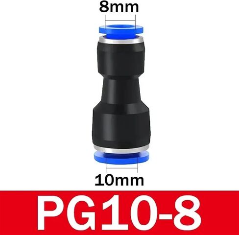 التركيبات الهوائية تركيب موصل بلاستيكي PU4mm 6mm 8mm 10mm pg لدفع أنبوب خرطوم الماء في اتصال مستقيم الغاز (Pg 8-4) in Saudi Arabia