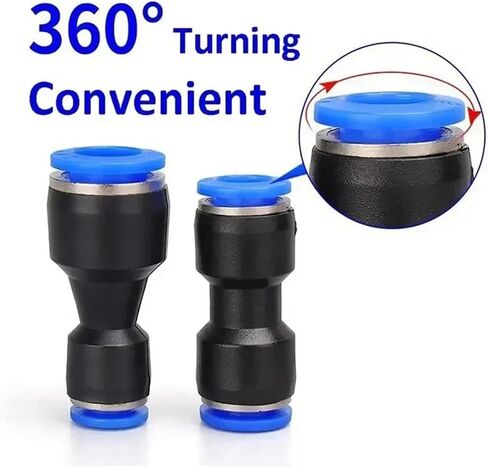 التركيبات الهوائية تركيب موصل بلاستيكي PU4mm 6mm 8mm 10mm pg لدفع أنبوب خرطوم الماء في اتصال مستقيم الغاز (Pg 8-4) in Saudi Arabia
