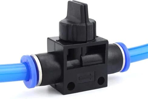 10pcs hvff الهواء الهوائي 2 الطريق تركيب سريع موصل الضغط أنبوب خرطوم الأجزاء البلاستيكية موصل موصل مفصل 4 6 8 10 12mm (HVFF-4) in Kuwait