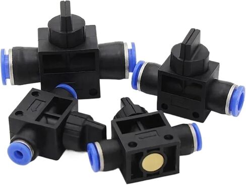 10 PCS HVFF AIR AIR موصل الدفع السريع المناسب ل 4 مم 6 مم 8 مم 10 مم 12 مم خرطوم أنبوب ، موصل المفصل البلاستيكي (HVFF-10) in Kuwait