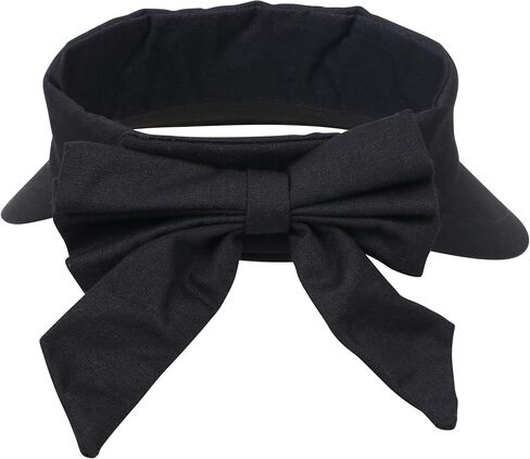 Livingston Women's Packable Wide Brim SPF 50+ UV Protection Sun Visor Hat w/Bow in Saudi Arabia