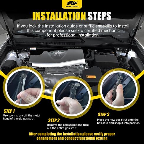 Mikkuppa Hatch Struts Supports Supports-Sup Supresss Pring Pring Prespons for 2007-2014 Cadillac Escalade ، 2007-2014 Chevrolet Suburban ، 2007-2014 Chevrolet Tahoe ، 2007-2014 GMC Yukon (2 pcs) in Kuwait