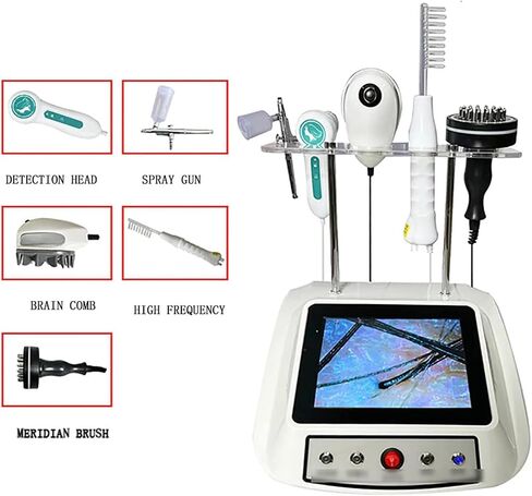 Skin Hair Analyzer,8 Inch LCD Screen Digital Skin Diagnosis Scanner Systems Hair Analyzer Analysis Scanner Hair Analyser Machine in Saudi Arabia