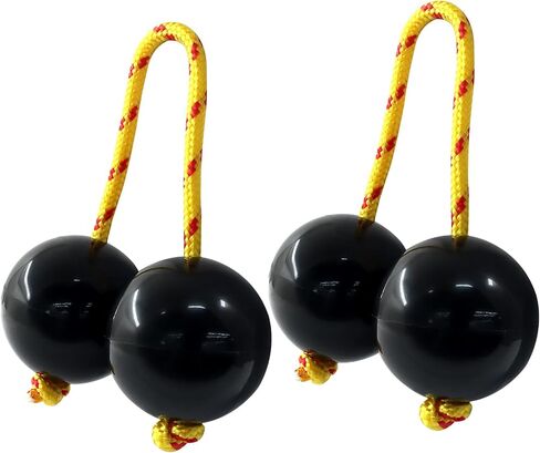 BokWin 2 Pack African Hand Percussion Set - Kashaka Musical Instruments & Rhythmic Balls, ABS 2-inch Shakers for Adult Beginners, Parties Performances (White) in Saudi Arabia