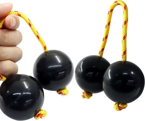 BokWin 2 Pack African Hand Percussion Set - Kashaka Musical Instruments & Rhythmic Balls, ABS 2-inch Shakers for Adult Beginners, Parties Performances (White) in Saudi Arabia