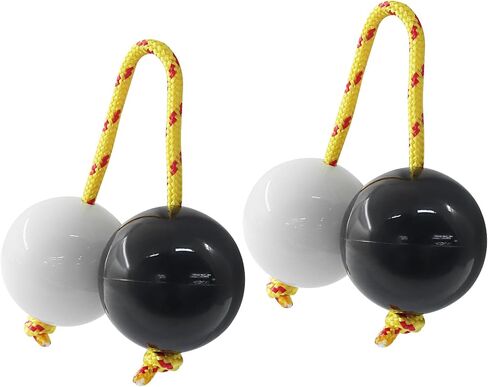 BokWin 2 Pack African Hand Percussion Set - Kashaka Musical Instruments & Rhythmic Balls, ABS 2-inch Shakers for Adult Beginners, Parties Performances (White) in Saudi Arabia