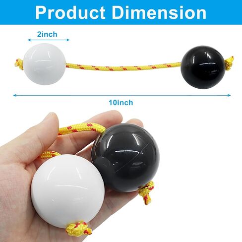 BokWin 2 Pack African Hand Percussion Set - Kashaka Musical Instruments & Rhythmic Balls, ABS 2-inch Shakers for Adult Beginners, Parties Performances (White) in Saudi Arabia
