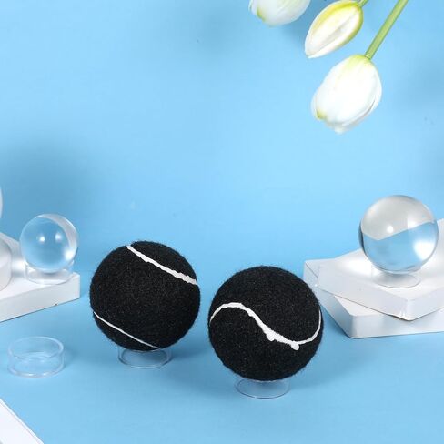 15Pcs Baseball Holder, Ball Stand Baseball Stand Sphere Holders for Display Clear Ring Acrylic Display Holders for Easter Eggs Golf Softball Tennis Ball Spheres Marbles Collections in Kuwait