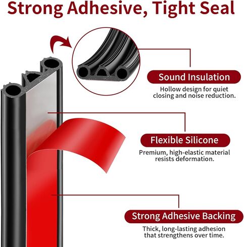 Truck Tonneau Cover Seal with Triple Bulb Design for Pickup Trucks, RVs, Tool Boxes - Waterproof Camper Shell Seal Kit, Car Weatherstripping for Noise and Dust Protection (8M/26.2FT) in Saudi Arabia