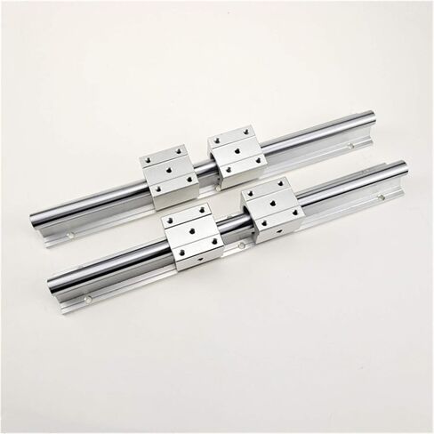 Professional 2PCS SBR16 دليل السكك الحديدية الخطي 300 400 500 600 1000 1200 1500mm+4pcs SBR16UU مجموعة السكك الحديدية الخطية الحاملة (400 مم) in Kuwait