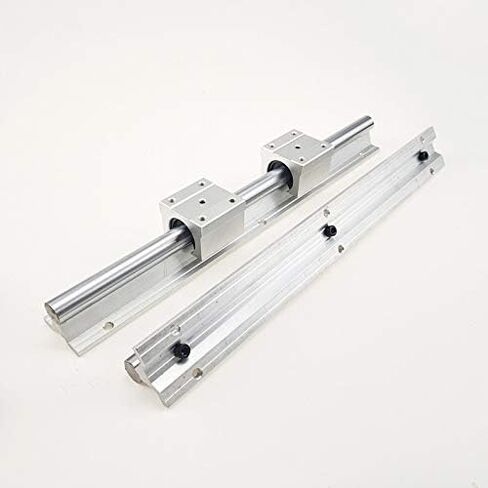 Professional 2PCS SBR16 دليل السكك الحديدية الخطي 300 400 500 600 1000 1200 1500mm+4pcs SBR16UU مجموعة السكك الحديدية الخطية الحاملة (400 مم) in Kuwait