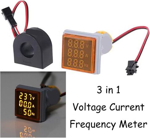 3 في 1 AC 60 ~ 500V Voltmeter 22mm LED (أخضر) in Saudi Arabia