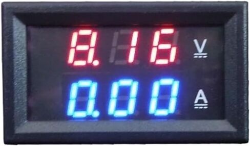 1PCS DC 3.5-30V 100A LED Digital Voltmeter Three-Ware (Red-Red) in Saudi Arabia